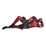 Estatua Deadpool Fabricada En Impresora 3d Pintada A Mano