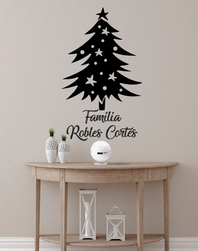 Árbol De Navidad De Vinil Adhesivo Personalizado