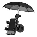 Suporte Para Telefone De Bicicleta Com Mini Guarda-chuva