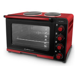 Horno De Mesa Eléctrico Ultracomb Uc-54ca 54l Rojo 220v