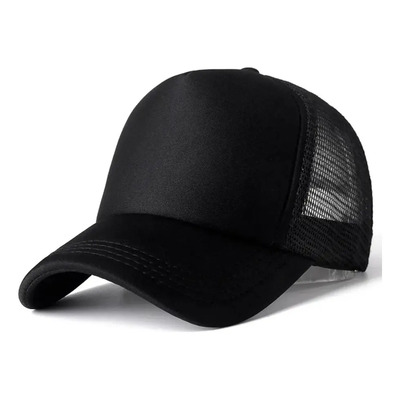 Gorra Deportiva Transpirable Con Malla Tipo Trailero Sol Color Negro Talla Ajustable Adulto | Meses sin interés