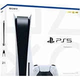 Sony Playstation 5 825gb Standard Cor  Branco E Preto