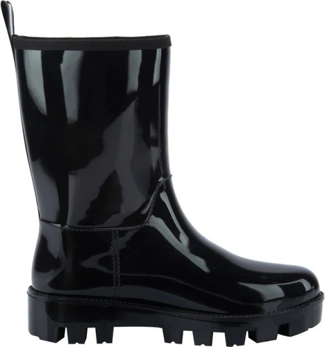 Bota Lluvia Hule Impermeable Chunky Suela Track 