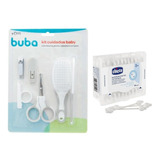 Kit Cuidados Higiene Cinza Buba + Hastes Flexíveis Chicco