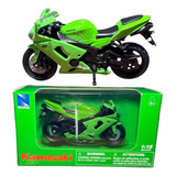 Moto Kawasaki Zx-6 Rr Escala 1:18 Coleccionables New Ray 