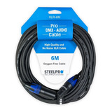 Cable Xlr 6m Balanceado Profesional Macho - Hembra Steelpro