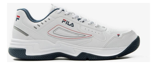 Zapatillas Fila Novaro Color Blanco/marino/rojo - Adulto 39 Ar