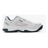 Zapatillas Fila Novaro Color Blanco/marino/rojo - Adulto 39 Ar