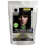 Tintura De Henna Cabello Barba 100% Natural Jet Black 200 Gr