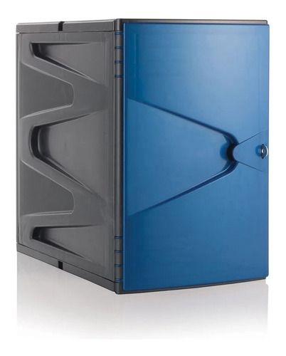 Locker Estante Modular Apilable Individual 45cm Azul