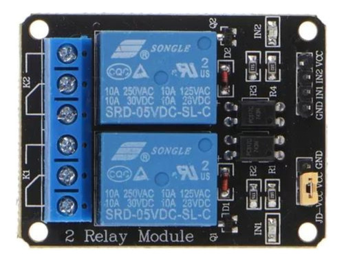 Módulo Relé Rele 2 Canais 5v 10a P/ Arduino Pic Raspberry Pi