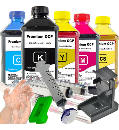 450ml Kit Tinta Recarga Cartucho Hp 1516 2546 3516 2516 662