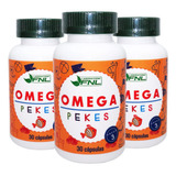 Omega 3 Pekes Para Niños 180 Caps Blandas Alim Cerebral Tea