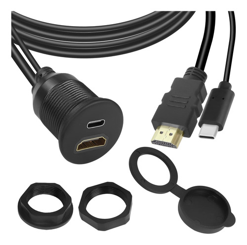 Qianrenon Usb Chdmi Adaptador De Cable A Prueba De Agua Con 