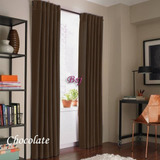 Juego Cortinas Blackout Textil Presillas Ocultas 4mts Largo