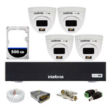 Kit Intelbras 4 Vhd 1120d Full Color, Dvr Mhdx 1004, C/hd 