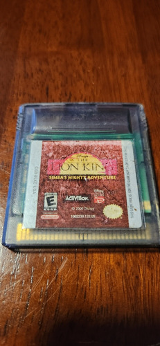 The Lion King Simba Mighty Adventure Gameboy Color Rey León 