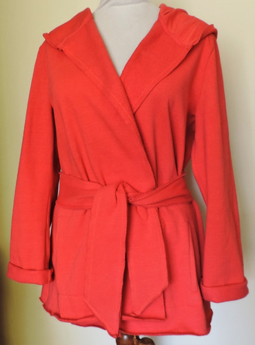 Chaqueta Con Capucha Algodón Coral