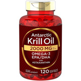 Krill Oil Epa 2000mg 120 Caps Omega 3 Dha Astaxantina Sabor Sin Sabor