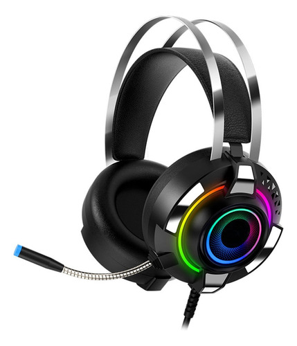 Audífonos Profesional Gamer Usb Rgb Diadema 3.5mm