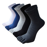 Calcetines Deportivos Con 5 Dedos Para Hombre, 5 Pares