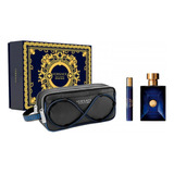 Set Caballero Versace Dylan Blue 3 Pzas Perfume 100 Ml Origi