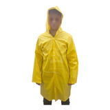 Capa De Chuva Com Capuz Pvc Forrado Resistente Proteção 