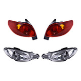 Kit Faros Y Calaveras Depo 206 Peugeot 2003 - 2009