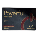 Poverful Tadalafil C/4 Tabletas 20 Mg