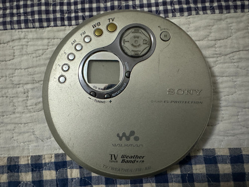 Reproductor De Cd Vintage Sony Walkman Mod. D-fj401