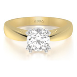 Anillo De Compromiso Oro 14k Melisa Abba Joyas