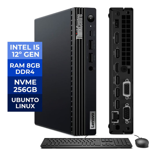 Micro Desktop Lenovo M70q I5-12400t Nvme 256 8gb Ddr4 Linux