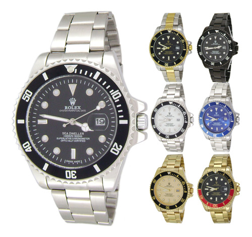 Reloj Submariner Acero Inoxidable Contra Agua C/estuche Gt