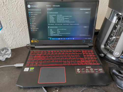 Laptop Acer Nitro 5 Intel I7 16gb Ram 237gb Almacen Negro