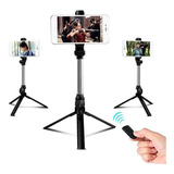 Tripé Selfie 2 Em 1 Monopod Suporte Celular Bluetooth 68cm