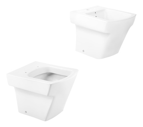 Inodoro Corto + Bidet Roca Hall Juego De Baño - Envio Gratis Caba / Diseño Moderno