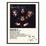 Cuadro Queen Music Album Tracklist Exitos Queen Ii