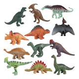 12 Minianimales De Simulación De Dinosaurios Coloridos Y Peq