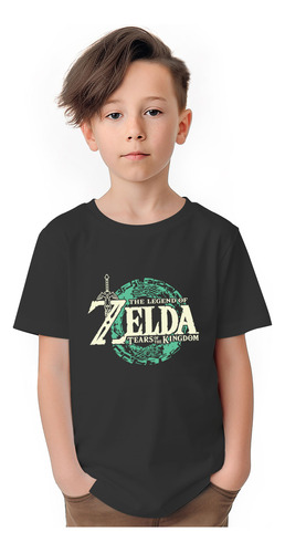 Polera Niños Zelda Tears Kingdom Gamer 100% Algodón Wiwi