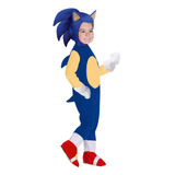 Disfraz Cosplay Tipo Sonic Boom Superheroe Erizo Para Niños