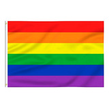 2 Pzs Bandera Lgbt Pride Arcoiris 150x90cm Orgullo Gay
