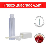 Frasco Gloss Quadrado Vazio 4,5ml Premium Batom (10und)