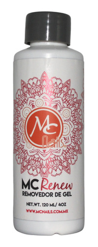 Mc Nails Removedor De Gel Renew 120ml/4oz Para Uñas