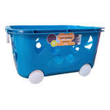 Canasto Infantil Juguetero Plastico Grande Apilable Kuma 