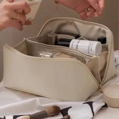 Bolso De Cosméticos, Bolsa De Viaje Para Maquillaje De Mujer Color Blanco | MercadoLibre