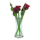 Red Co. Precioso Ramo De Flores De Vidrio Decorativo Con Jar