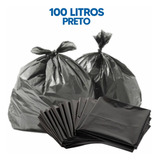 Saco De Lixo 100un Preto 100l Econômico Marca Dr. Luvas