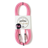 Cable Plug Western Textil Rosa Pink 3 Mts P/ Instrumentos