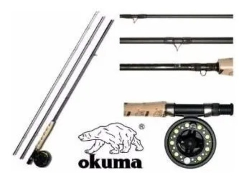 Set Caña Mosquera Okuma Airframe 4/6 2,75m Pesca De Mosca