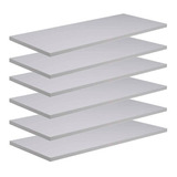 10 Prateleira 30x30 Mdf Branco Tábua Grátis Suporte 303010